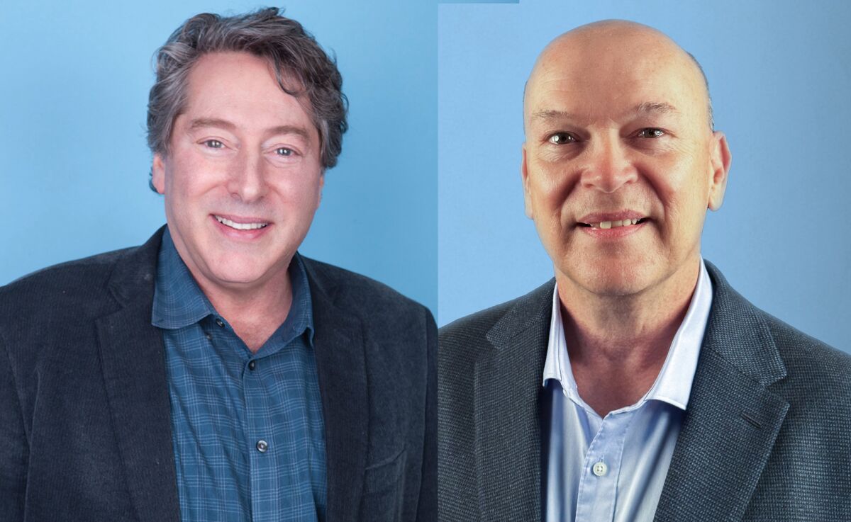North Coast Repertory Theatre artistic director David Ellenstein, left, and managing director Bill Kerlin.