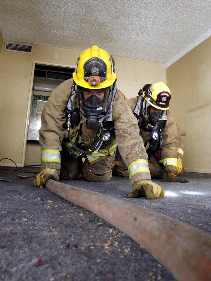 Photo Gallery: Glendale's Fire & Police Depts. train in abandoned building