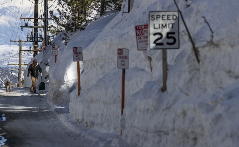 In Mammoth, the snow is so deep residents must tunnel out. There’s a