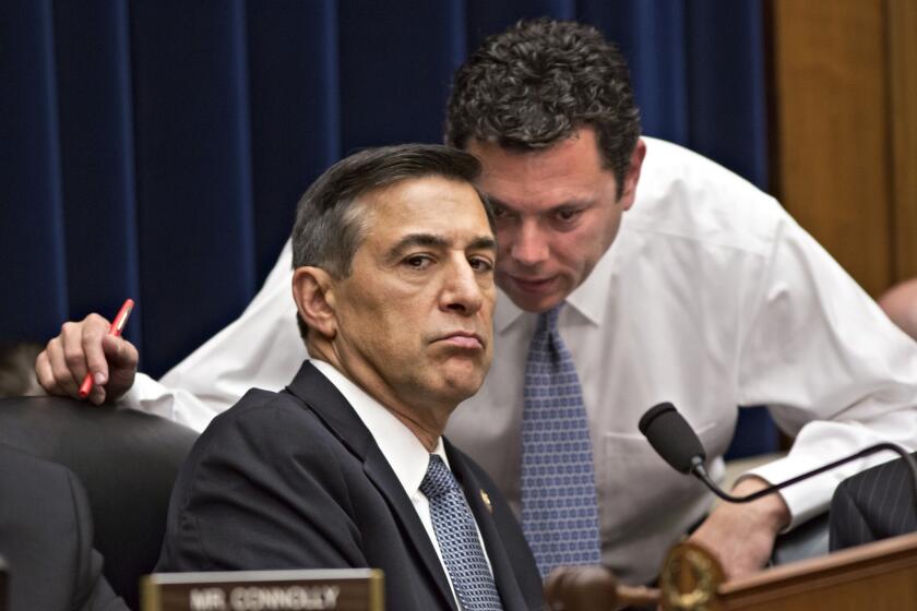 Rep. Darrell Issa, R-Vista, left: Doing the dirty work against the IRS on behalf of Republicans and Democrats alike.