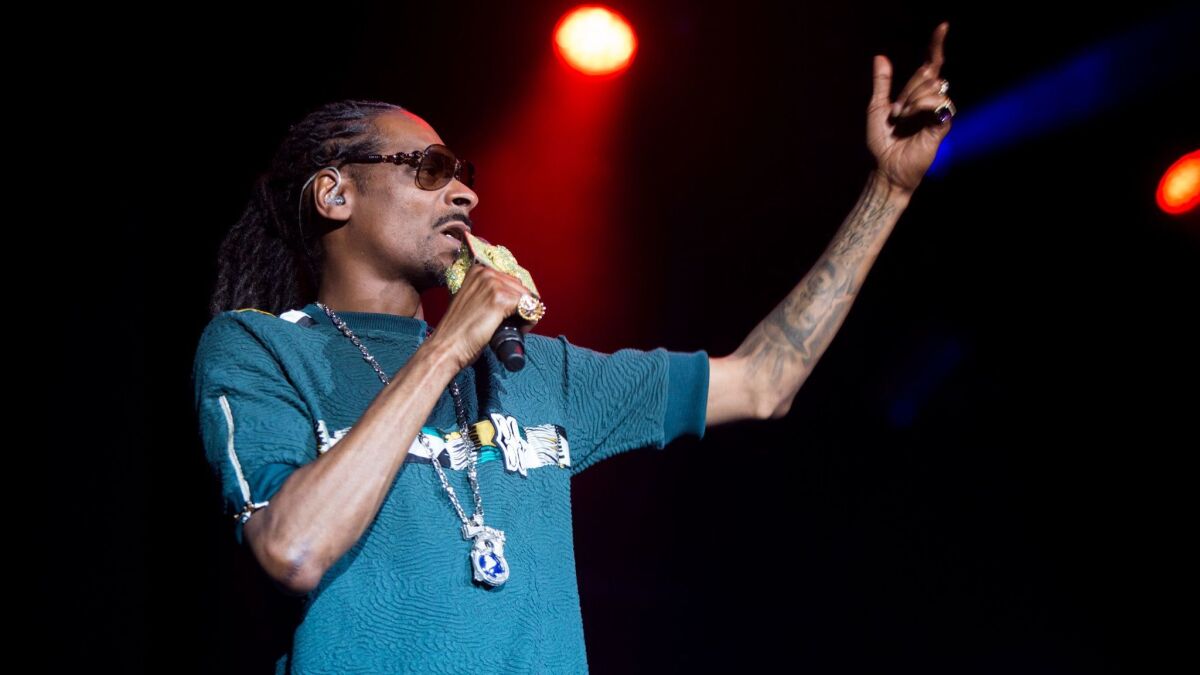 Snoop Dogg performs at the Hard Summer fest.