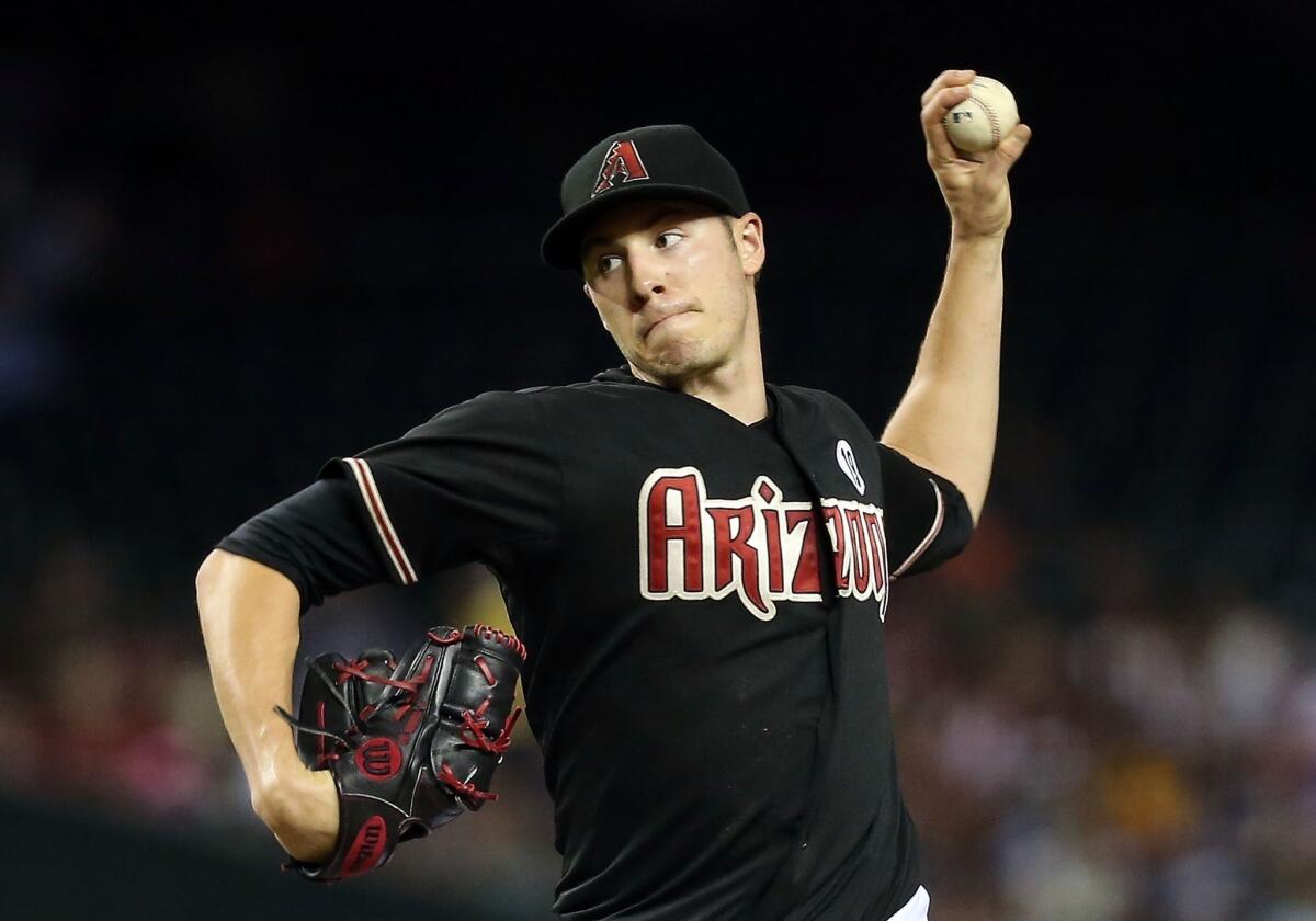 Arizona starter Patrick Corbin delivers a pitch during the Diamondbacks' 2-1 victory Friday over the Milwaukee Brewers.