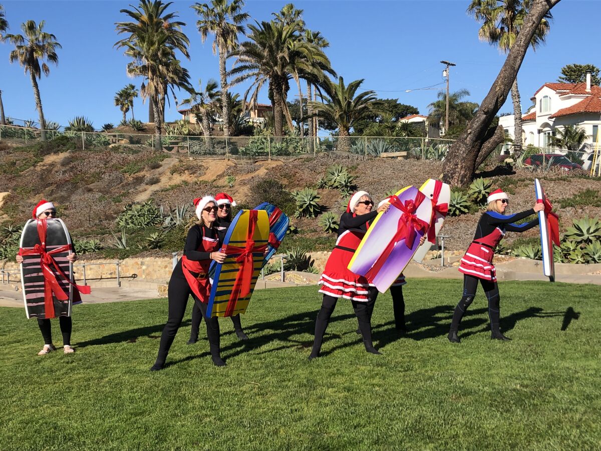 Some of the members did a dance.