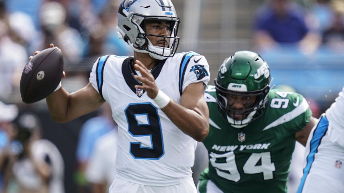 Panthers need to get tight ends more involved in the passing game to help  out rookie QB Bryce Young - The San Diego Union-Tribune