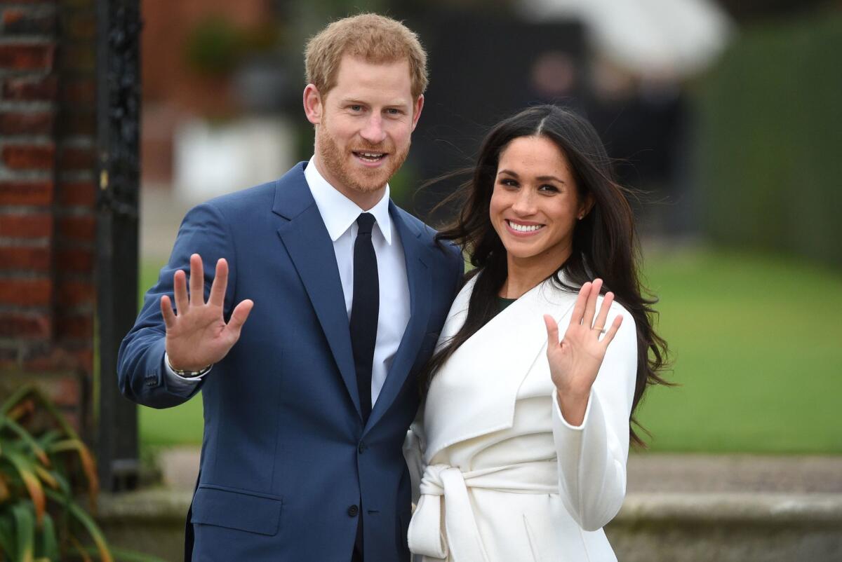 Prince Harry and Meghan Markle on the day they announced their engagement in November 2017