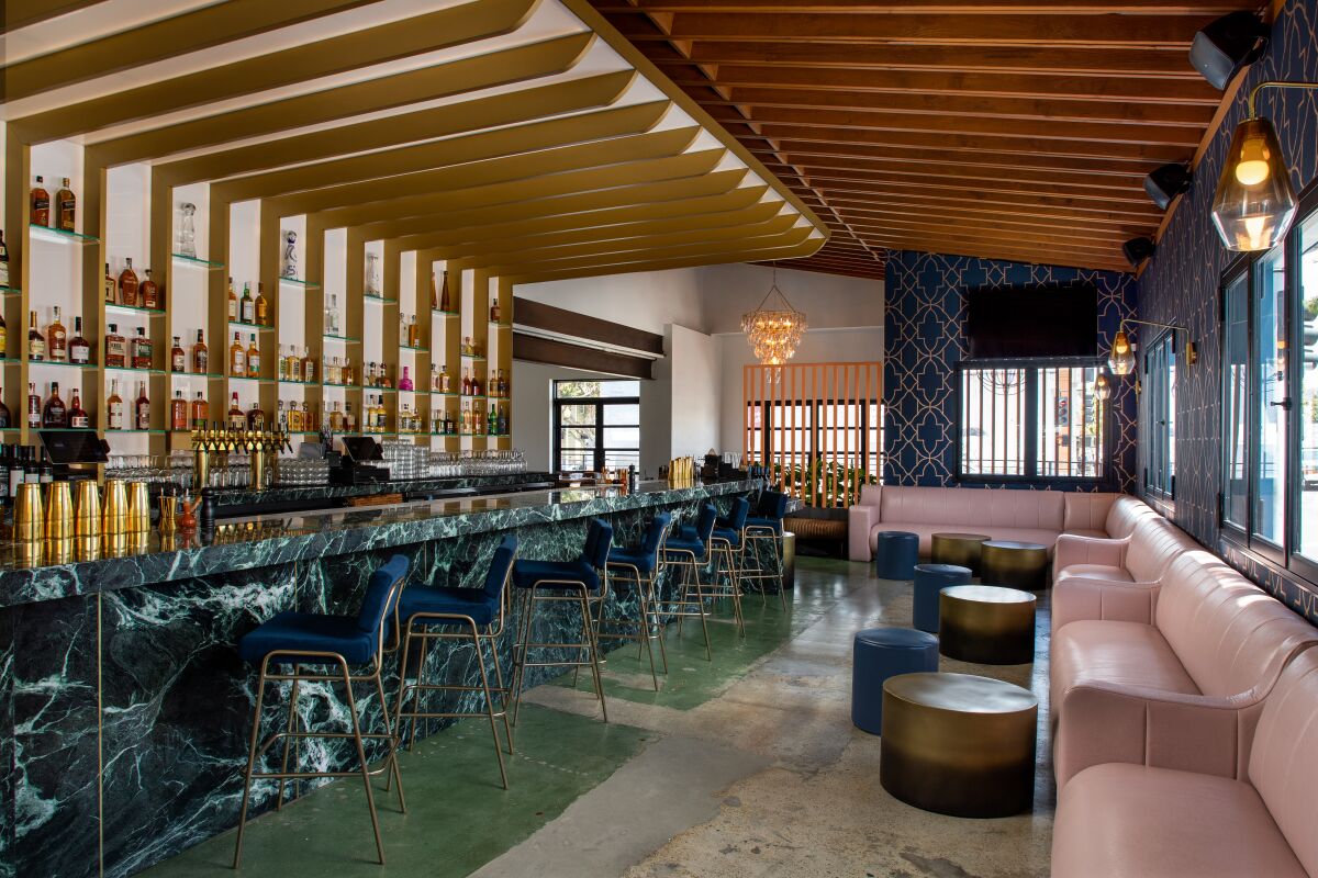 The bar inside Fresco Cocina in Carlsbad.
