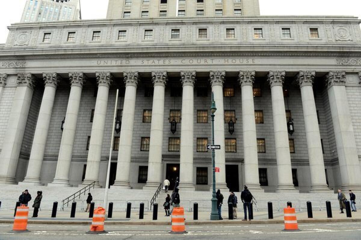 Many Wall Street-related cases are heard in the federal courthouse in Manhattan.