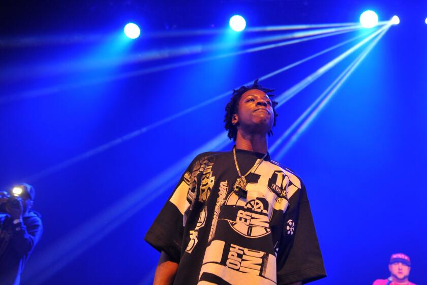 Joey Badass performs at Shepherds Bush Empire on Nov. 25, 2014, in London.