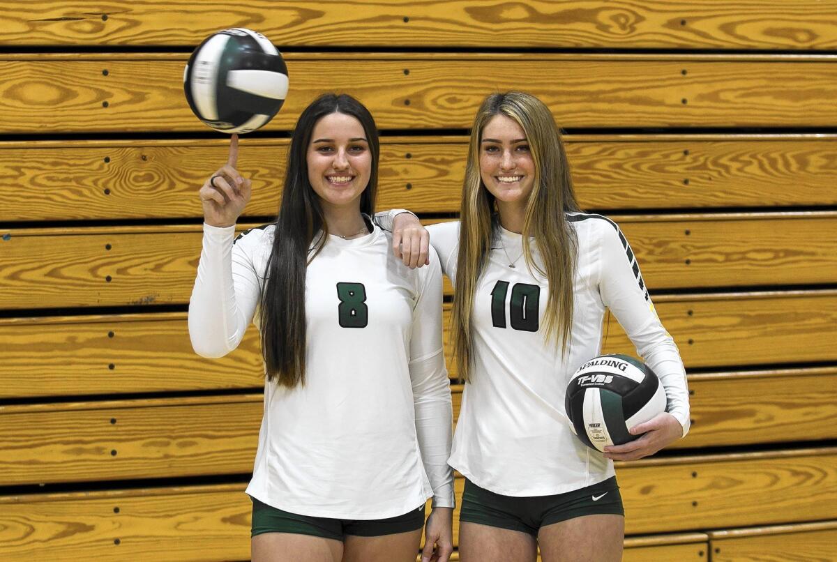 Twins, Dani and Cassidy Dennison, 17, are the Daily Pilot High School Athletes of the Week.