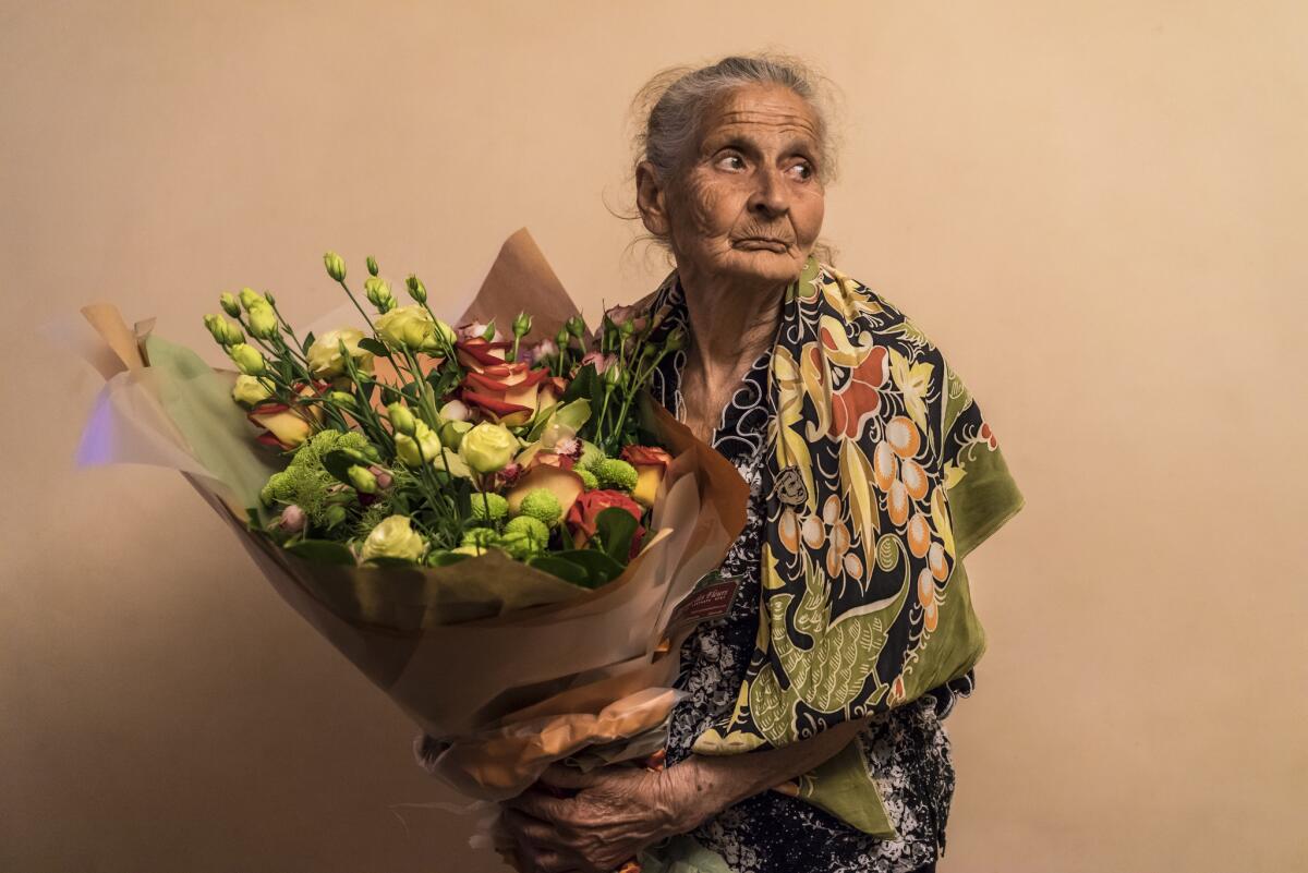 Leila Gevorgian, 78, became famous after a picture of her attending street protests in the Armenian capital of Yerevan against former Prime Minister Serzh Sargsyan went viral.