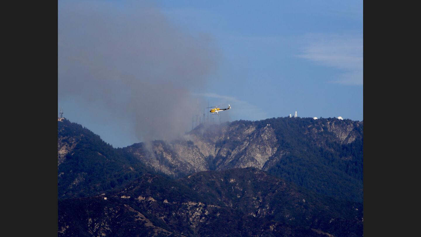 Photo Gallery: Fast moving fire burns near Mt. Wilson Observatory