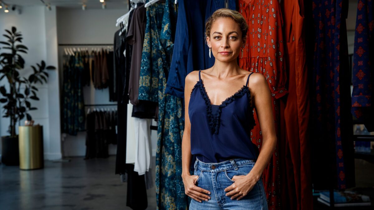 Nicole Richie's House of Harlow 1960 label has a new clothing collaboration with Revolve. The fashion designer, actress and television personality is seen at the Revolve showroom on Melrose Avenue on a recent summer day.