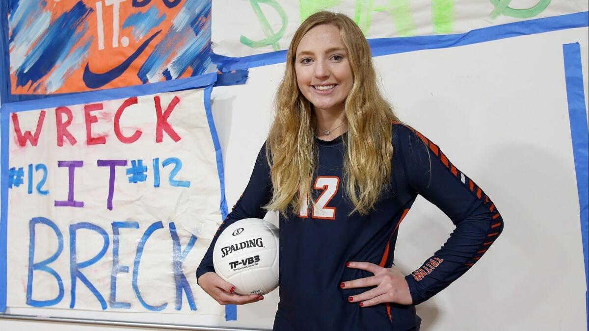Breck Burwell led the Pacifica Christian Orange County High to its first CIF Southern Section girls' volleyball championship finals appearance.