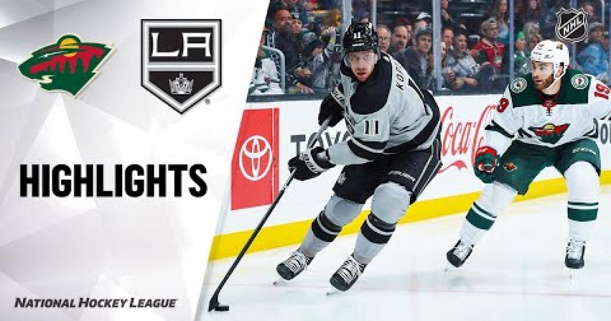 Highlights from Kings' 73 win over Wild Los Angeles Times