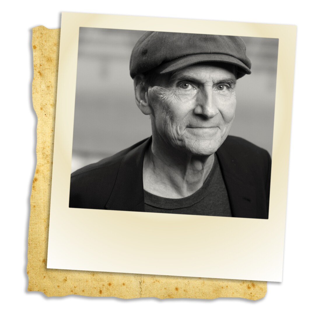 Photo illustration of James Taylor