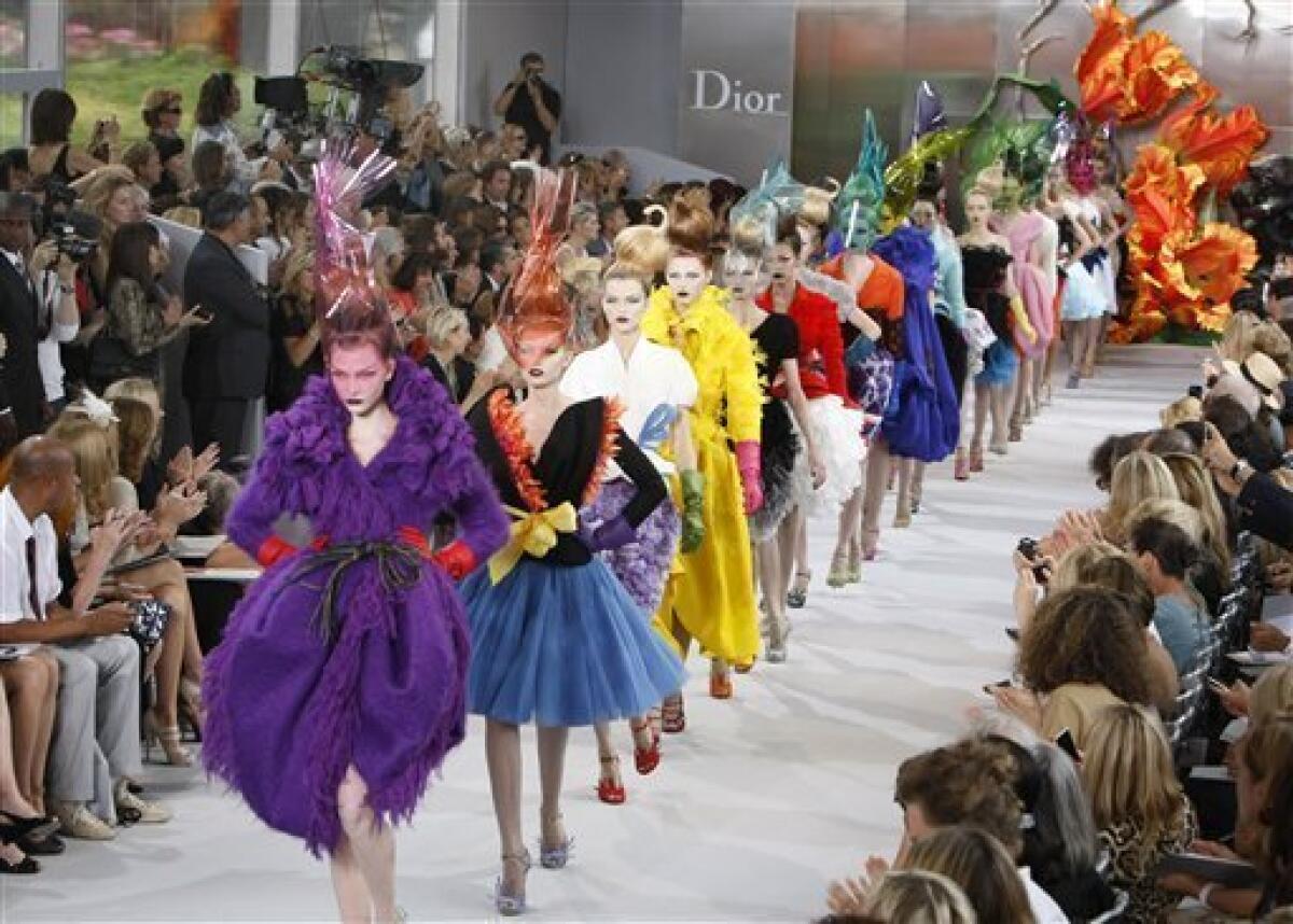 Paris couture blooms with colorful gowns from Dior - The San Diego  Union-Tribune