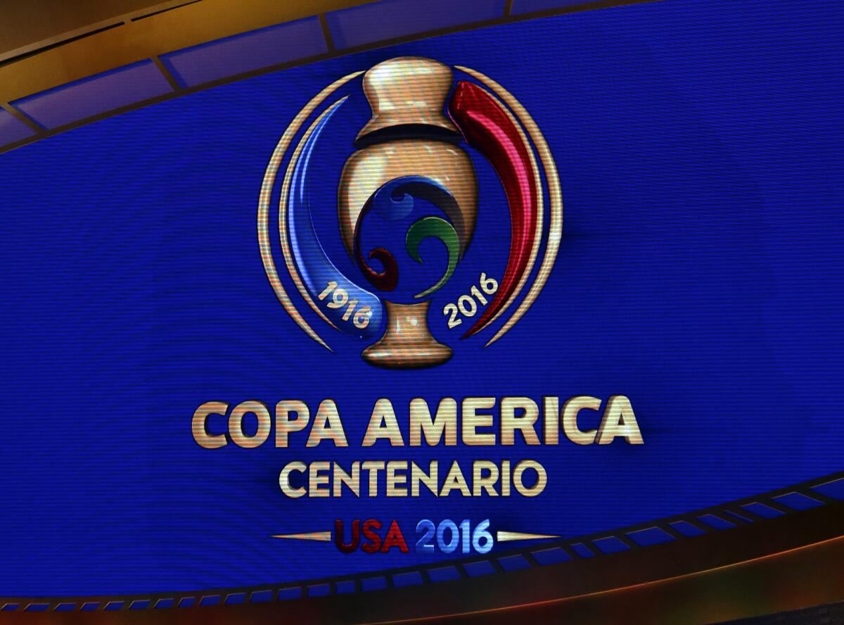 The Copa America Centenario will take place in the U.S. from June 3-26.