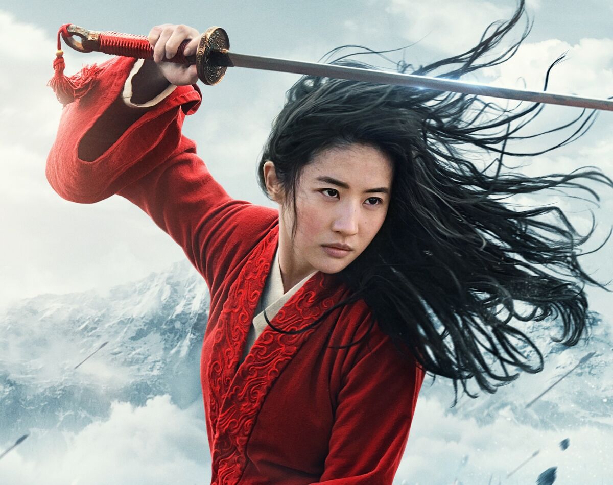 Yifei Liu in a scene from Disney's "Mulan"