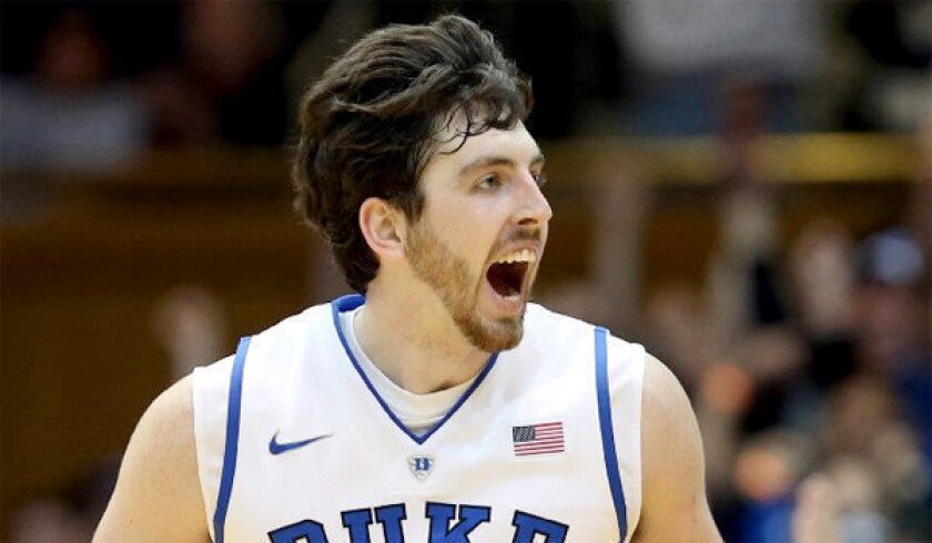 Ryan Kelly, who is 6-foot-11, averaged 12.9 points and 5.3 rebounds for Duke last season.