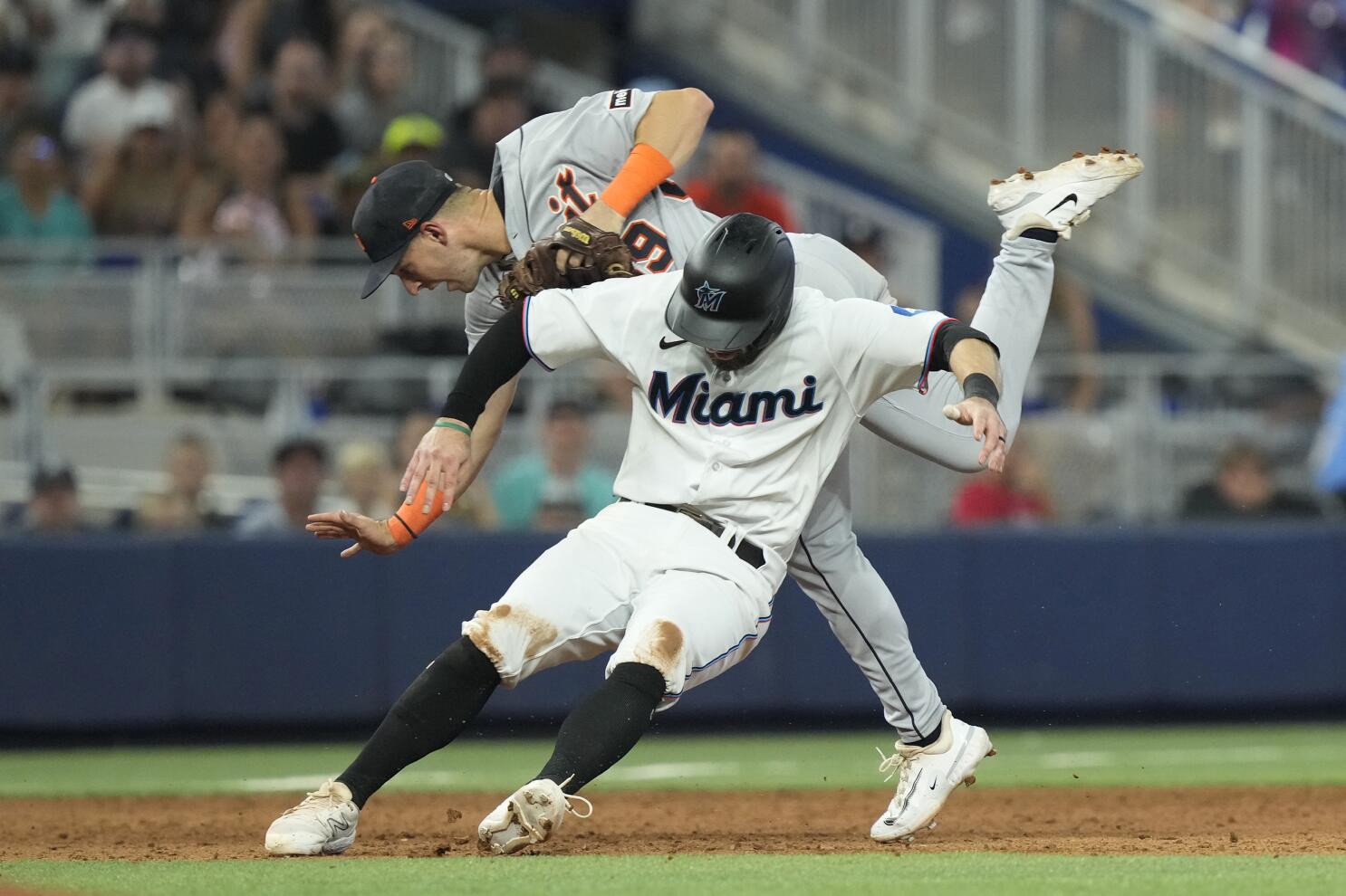 Cooper and Segura homer, López and Robertson play key roles as Marlins beat  Tigers 8-6 - The San Diego Union-Tribune
