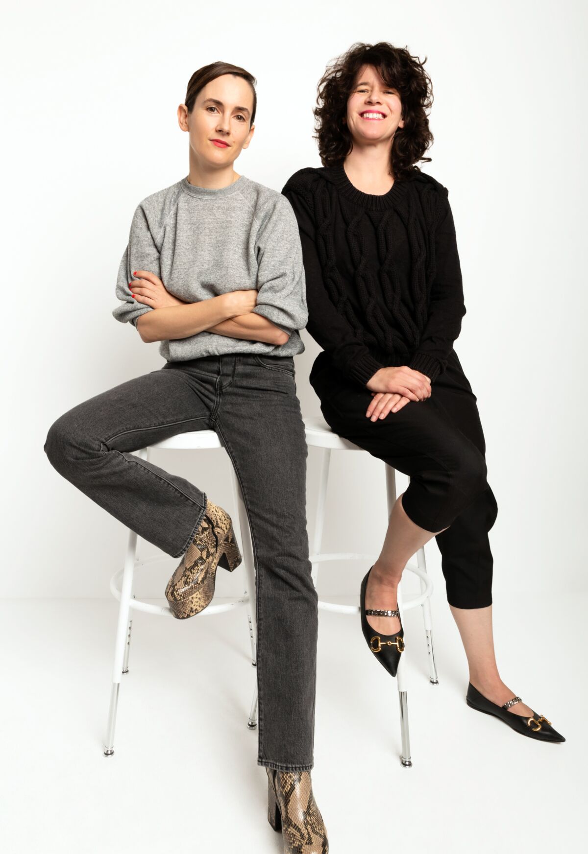 Celebrity stylist Karla Welch and marketing expert Sasha Markova.