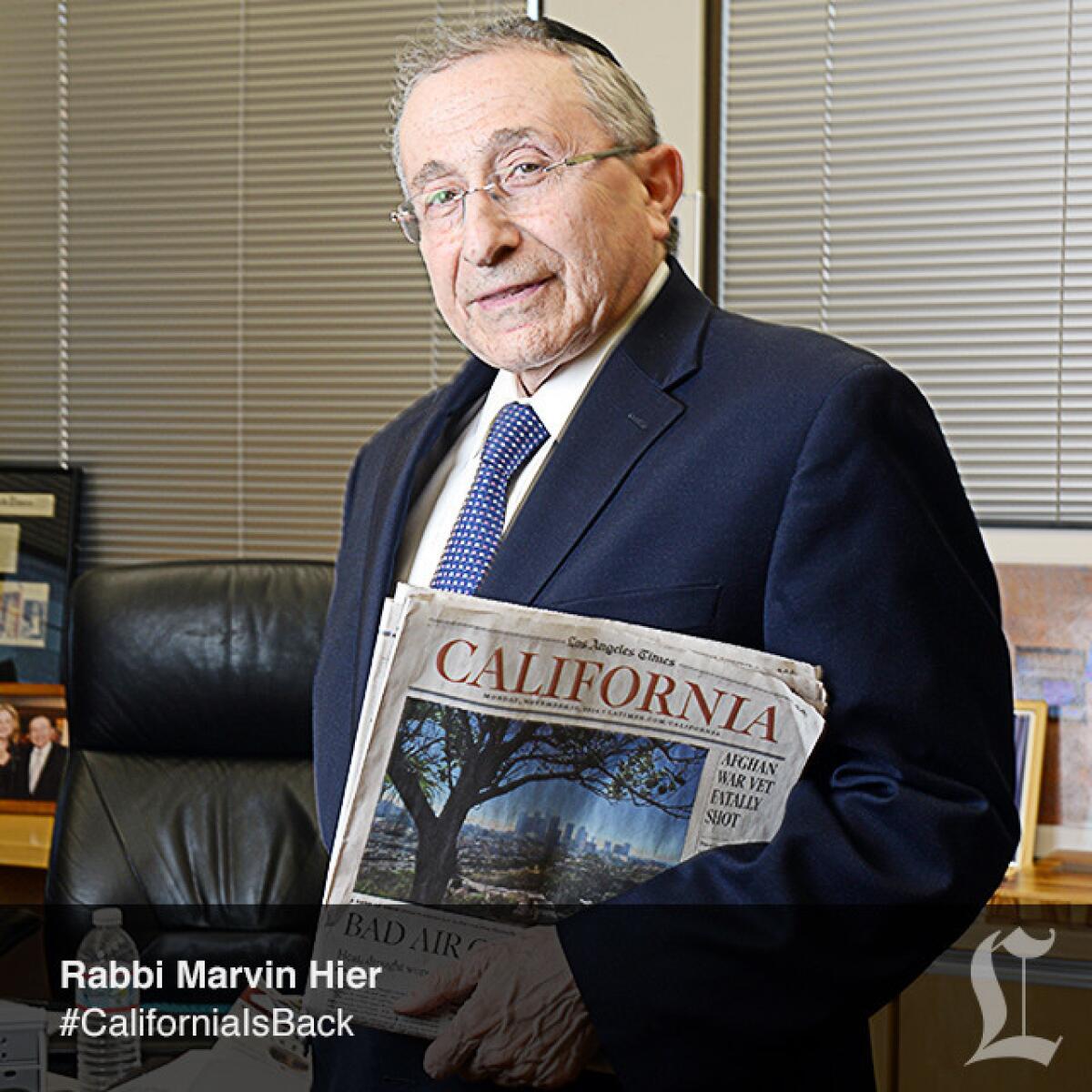 Rabbi Marvin Hier, Simon Wiesenthal Center and Museums of Tolerance.