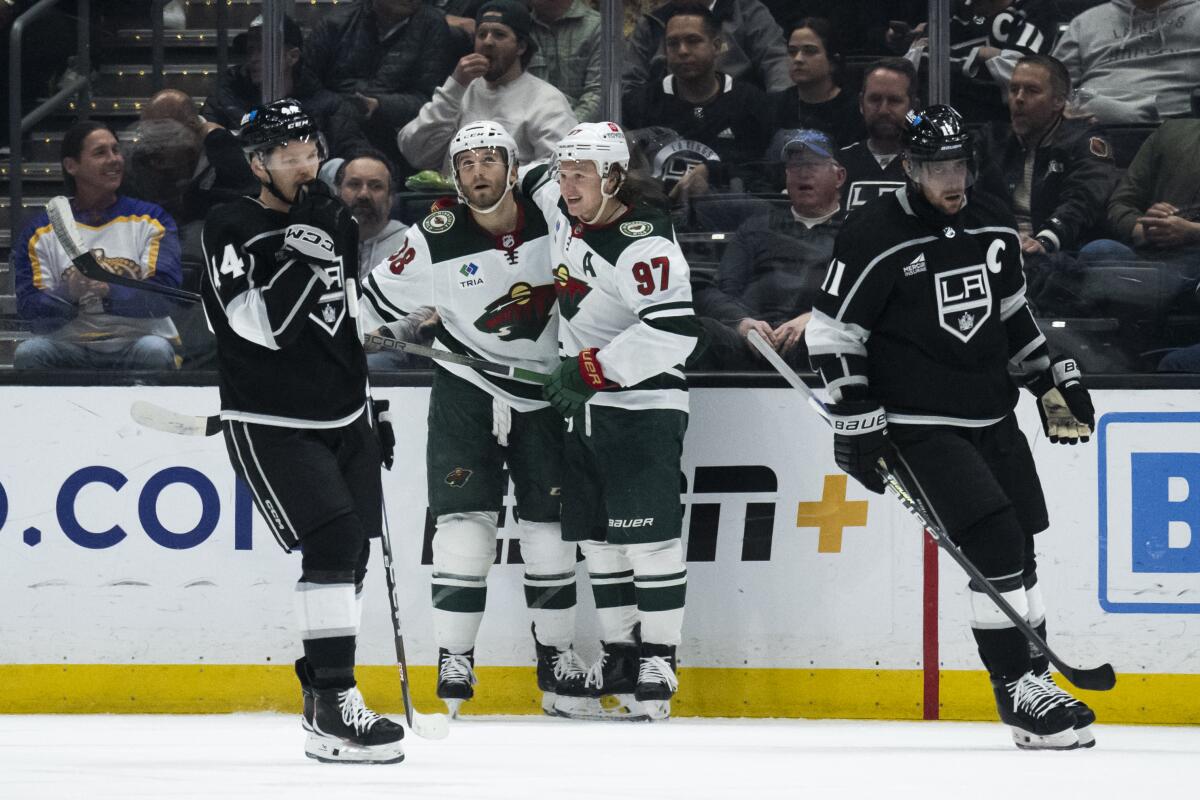 Kings lose to Wild, jeopardizing their chances of finishing third in the Pacific