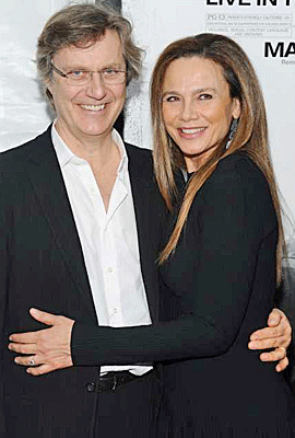 Lasse Hallstrom and Lena Olin