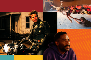 Austin Butler in the movie “The Bikeriders”; Lily (Sasha Lane) and Tyler (Glen Powell) in “Twisters”; Colman Domingo in “Sing Sing.”