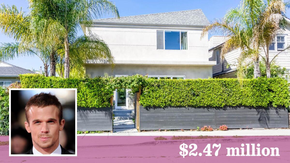 Actor Cam Gigandet sold his place in Venice for $2.47 million after three years of ownership.