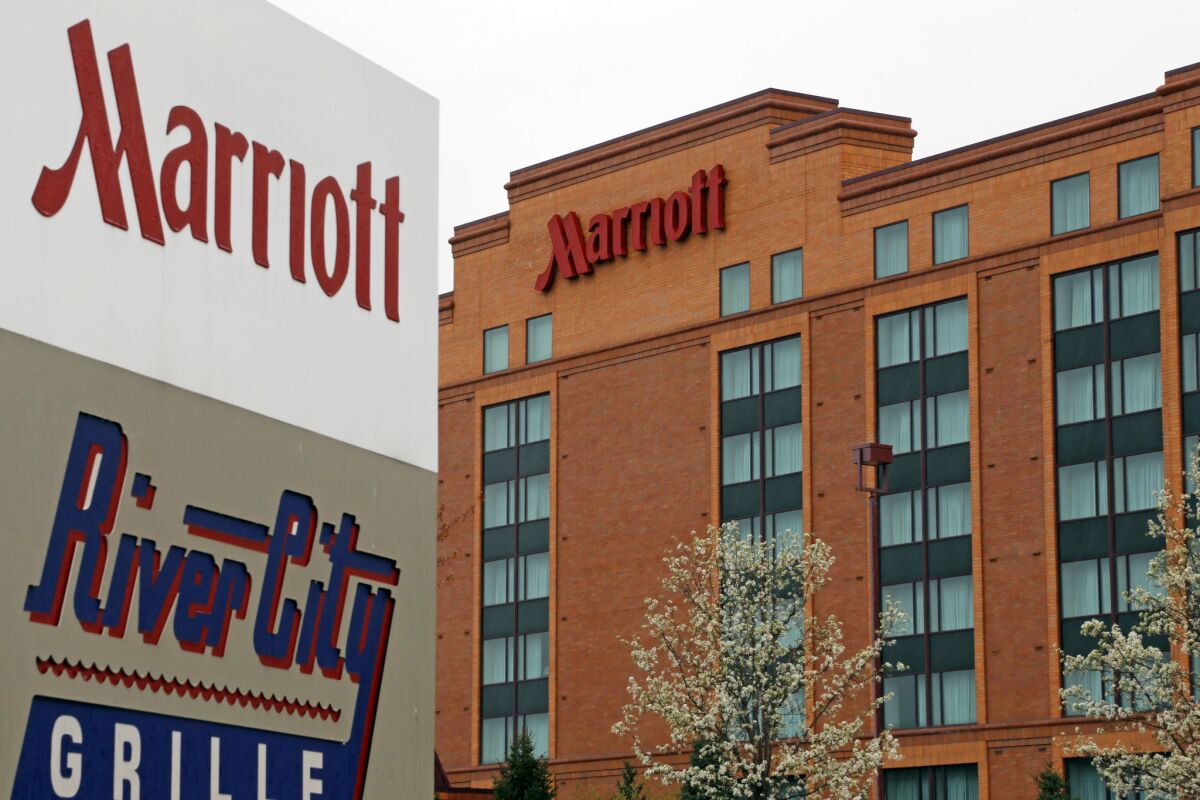 A Marriott hotel in Cranberry Township, Pa., in 2014.