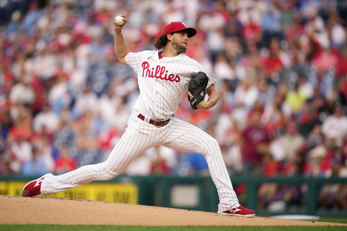 Phillies' ace Nola loses no-hitter in 7th, wins game 8-3 over