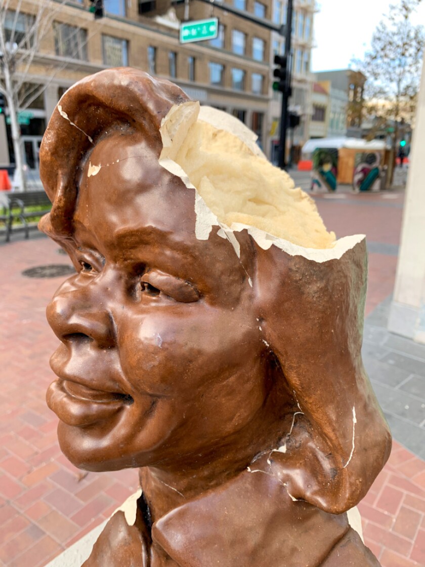 A sculpture of Breonna Taylor