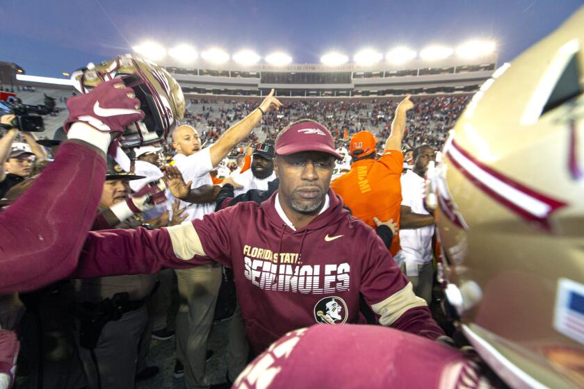 Willie Taggart was fired by Florida State on Sunday after the Seminoles went 9-12 over parts of two seasons during his tenure.