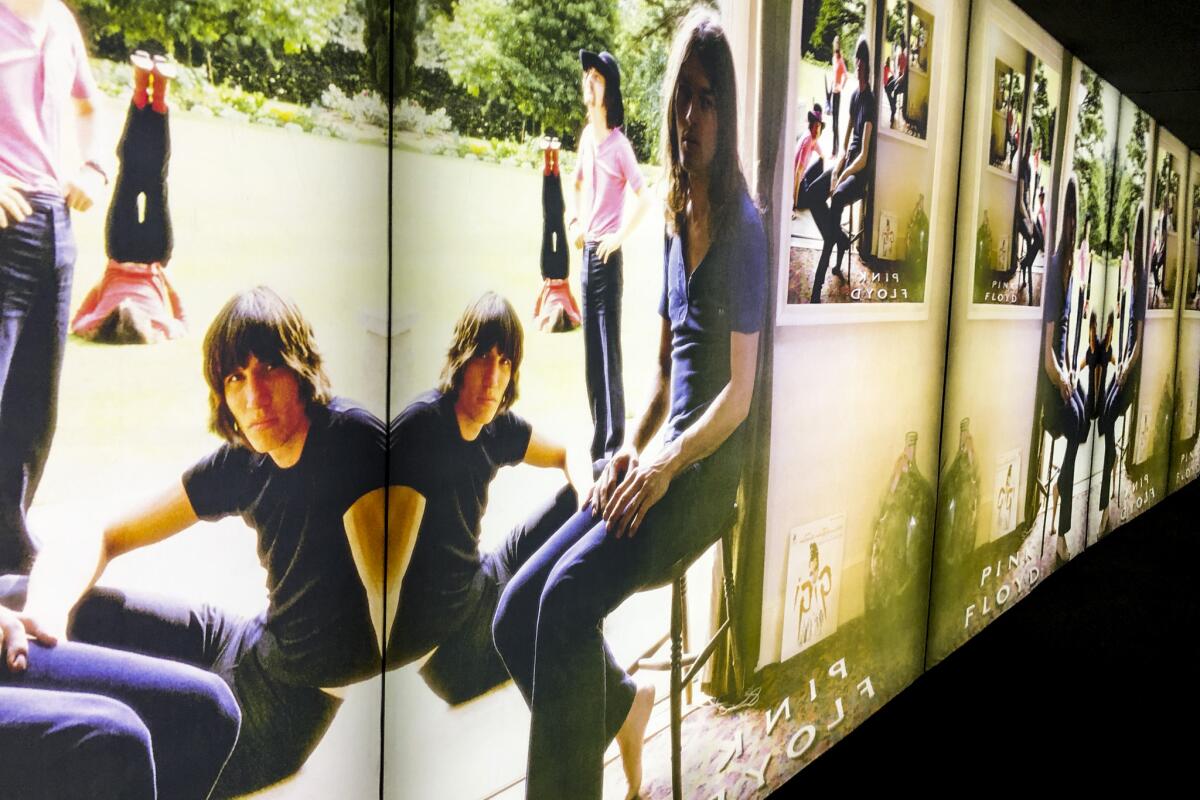 A backlit photo of the cover of Pink Floyd's 1969 album Ummagumma