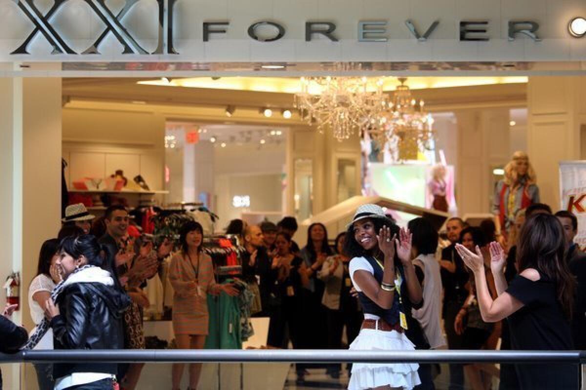 Forever 21's store at the Beverly Center shows no signs of "sweatshop-like conditions," but the U.S. Labor Department says that's what prevails at some of the clothier's vendors.