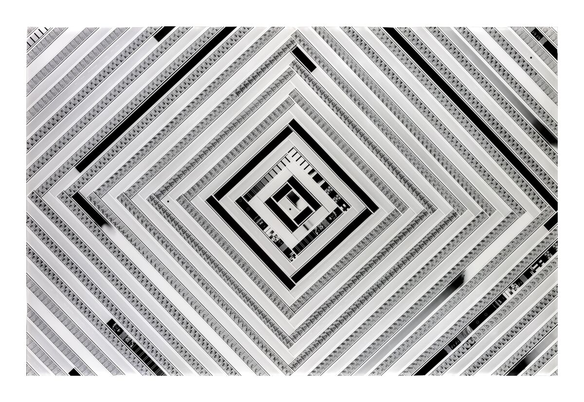black and white geometric quilt 