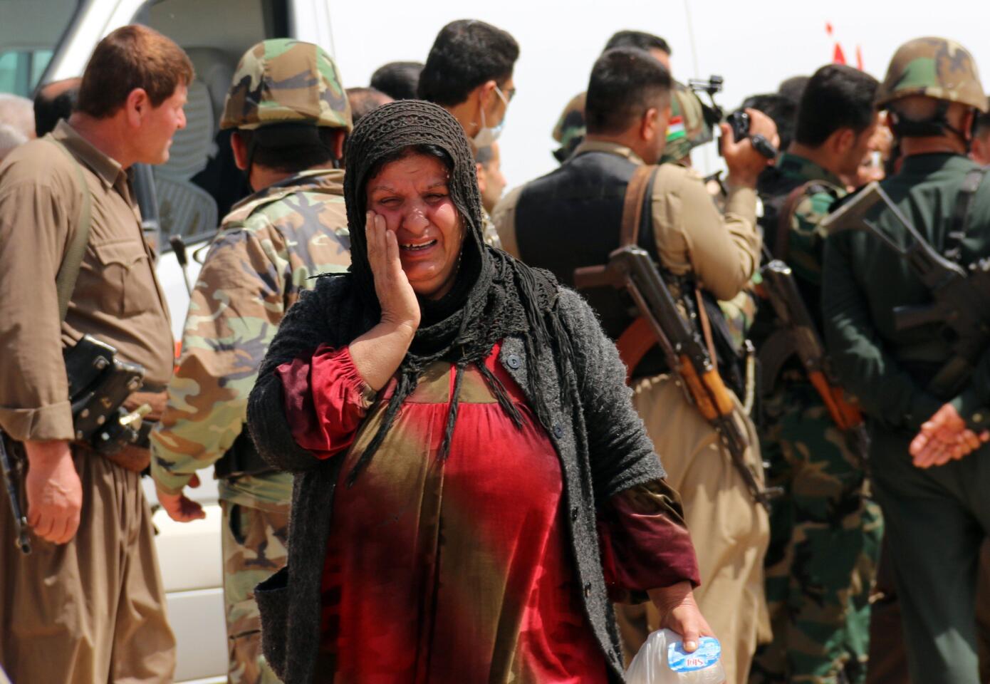 Yazidis freed by Islamic State