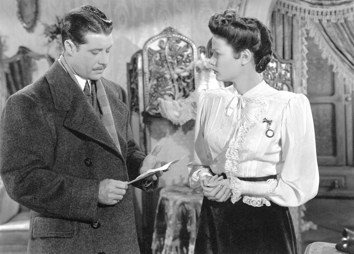 Don Ameche and Gene Tierney in the 1943 film "Heaven Can Wait."