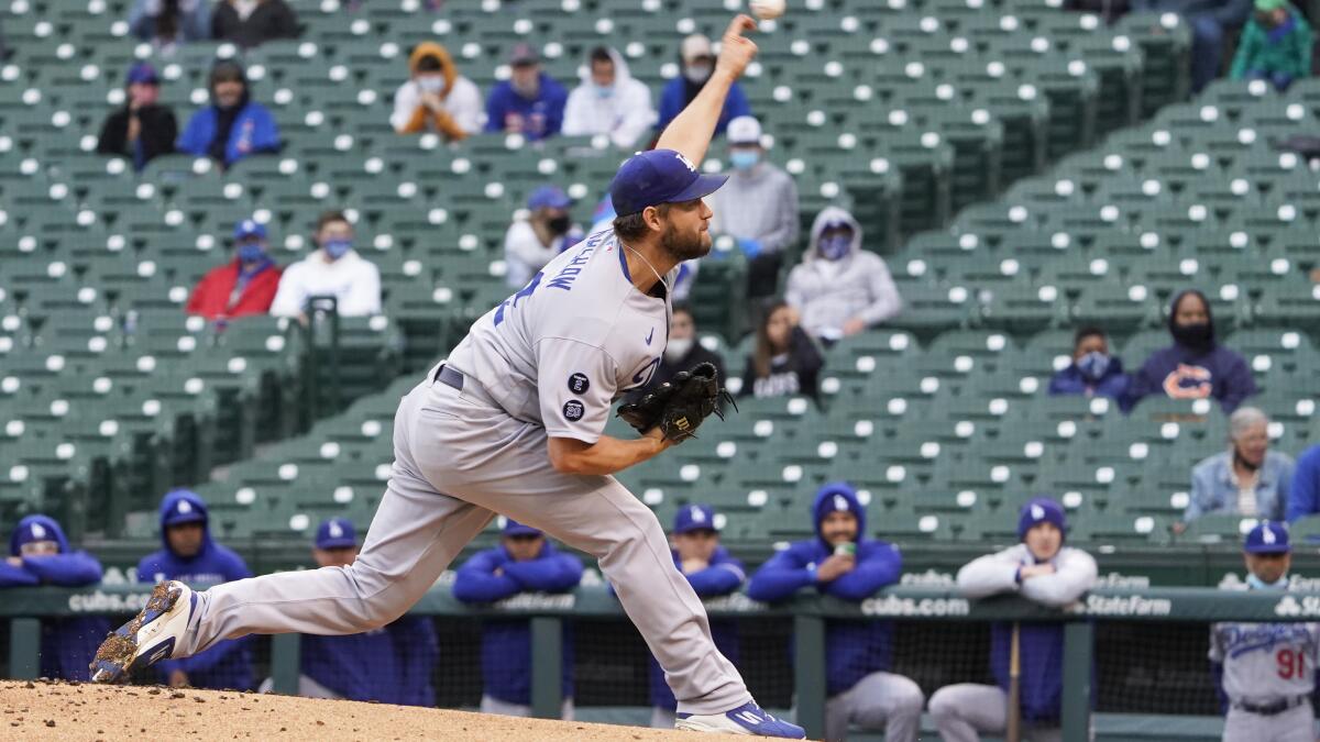 Clayton Kershaw makes shortest career start vs. Cubs