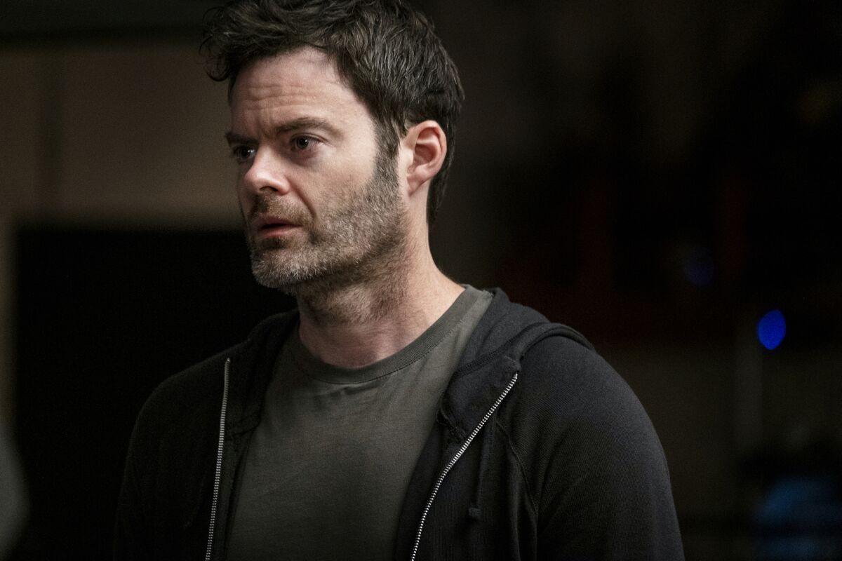 Bill Hader as Barry the hitman.