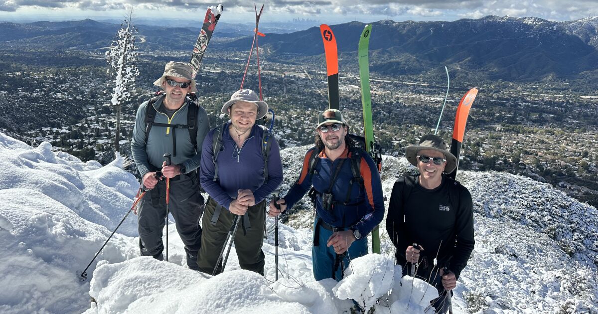 The chance of a lifetime: Five friends ski the tallest mountain in Los Angeles