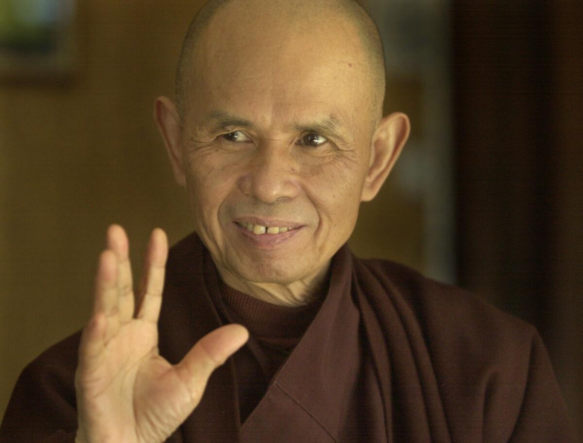 Thich Nhat Hanh, influential Zen Buddhist monk, dies at 95 - Los Angeles  Times