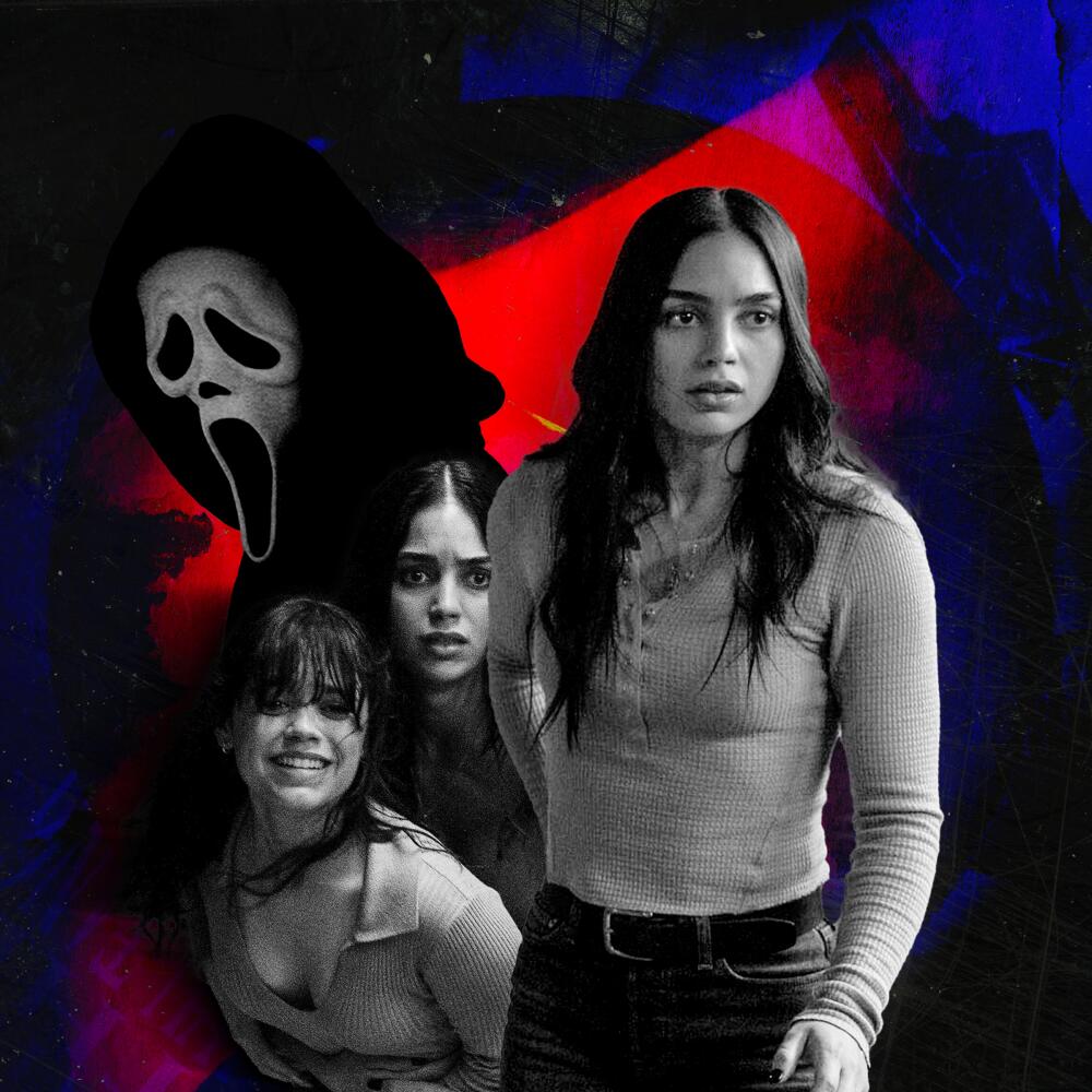 This image released by Paramount Pictures shows Jenna Ortega, left, and Melissa Barrera in a scene from "Scream VI."