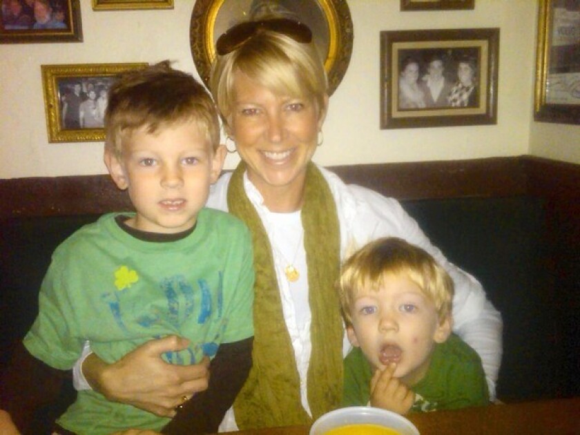 COMMUNITY PRIDE: The Barry Walshe family turned out at Malarky's in support of Newport Elementary School.