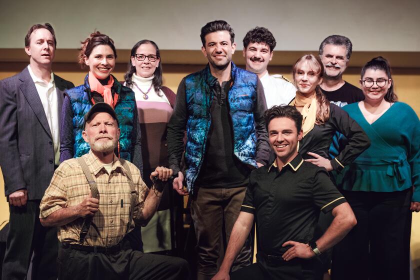 The cast of "Air Turbulence" playing at PowPAC from Jan. 27 to Feb. 19.