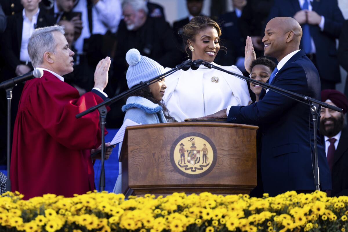 Wes Moore is sworn in as the 63rd governor of the state of Maryland 