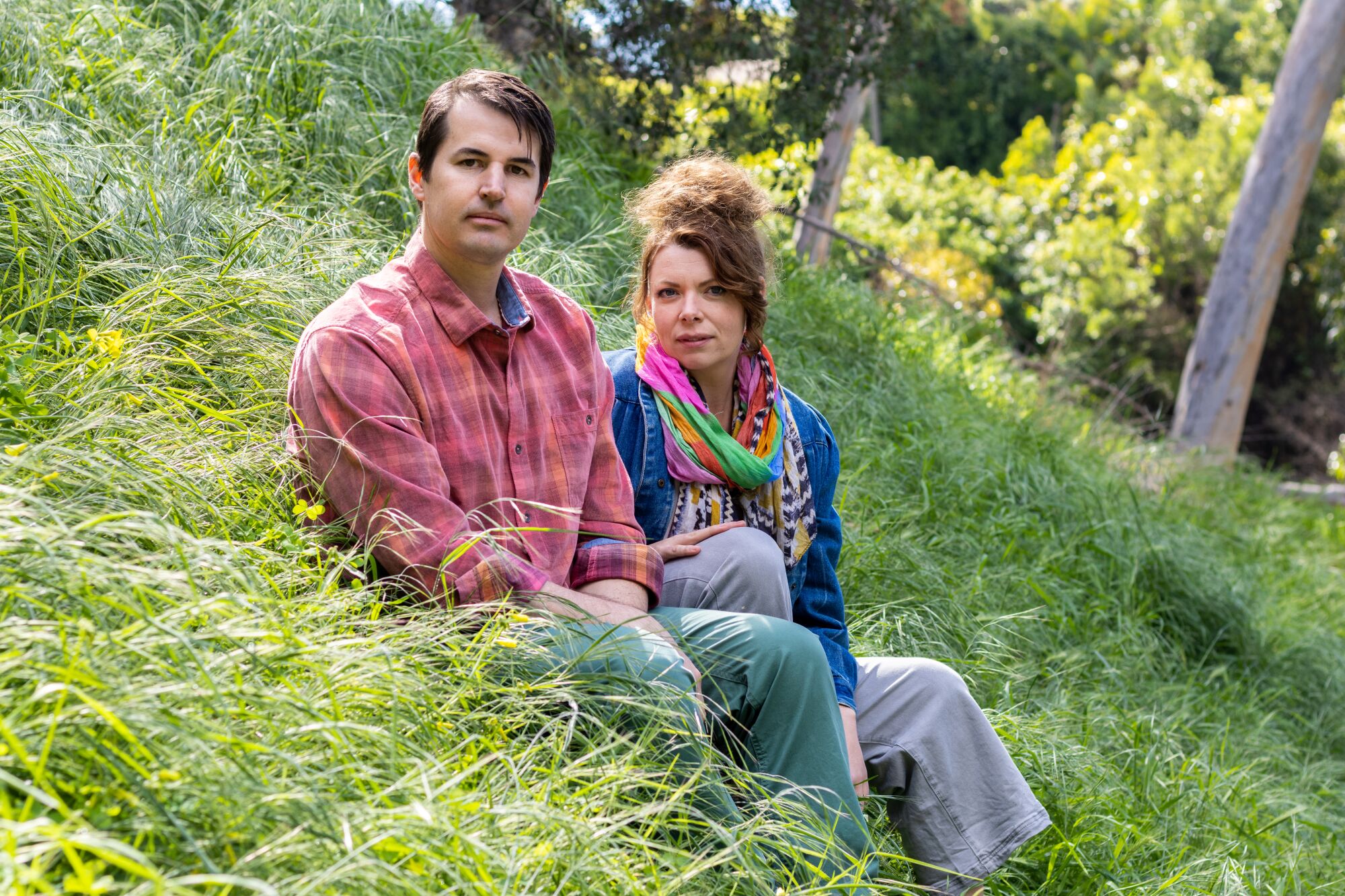 Steph Richards and Andrew Munsey in Balboa Park on February 27 in San Diego.