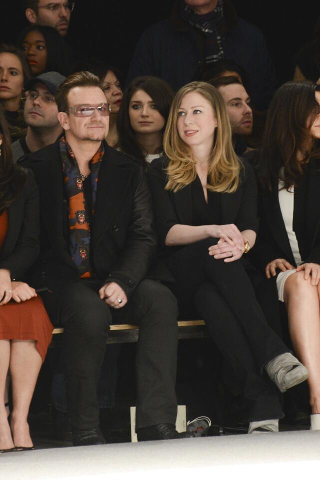 Bono and Chelsea Clinton