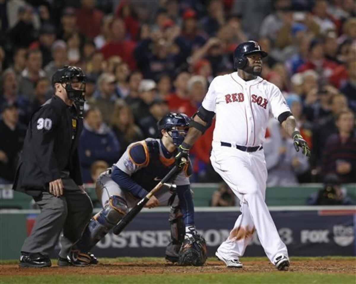 Ortiz, Red Sox sting Tigers 6-5, tie ALCS at 1 - The San Diego Union-Tribune